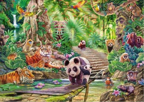 SCHMIDT Puzzle Divoká příroda: Zvířata Asie 1000 dílků