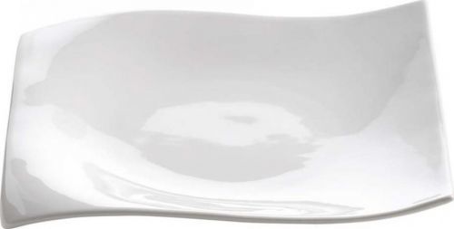 Bílý porcelánový dezertní talíř Maxwell & Williams Motion, 18 x 18 cm