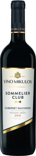 Víno Mikulov Sommelier Club Cabernet Sauvignon 2018 pozdní sběr 0.75l