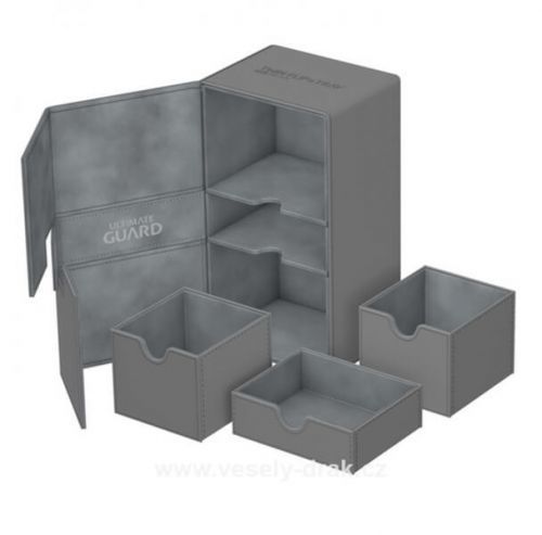 Krabice Ultimate Guard Twin Flip'n'Tray 200+ Standard Size XenoSkin Grey