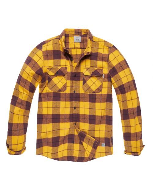 Košile Vintage Industries Sem Flannel - žlutá, S