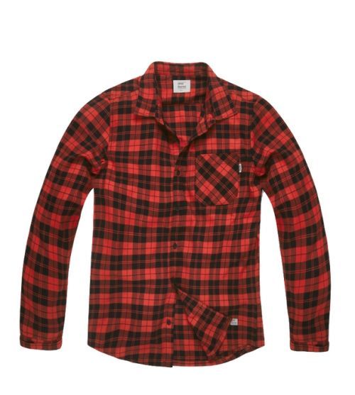 Košile Vintage Industries Riley Flannel - červená, 3XL