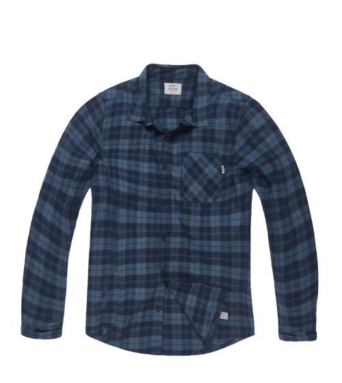 Košile Vintage Industries Riley Flannel - navy, M