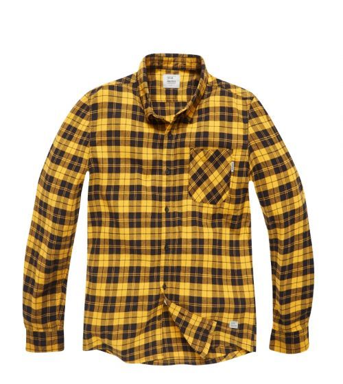 Košile Vintage Industries Riley Flannel - žlutá, L