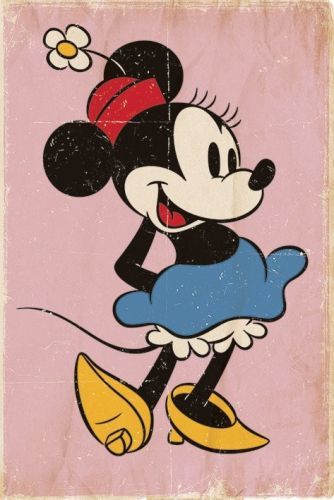 PYRAMID INTERNATIONAL Plakát, Obraz - Minnie Mouse - Retro, (61 x 91.5 cm)