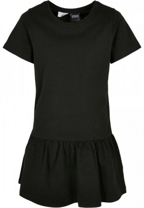 Girls Valance Tee Dress - black 110/116