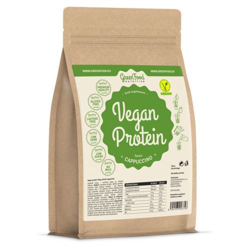 GREENFOOD NUTRITION Vegan protein cappuccino 750 g