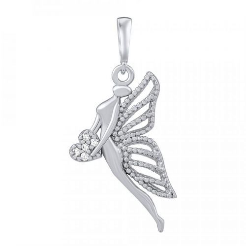 Stříbrný přívěsek anděl Auriel s čirými Brilliance Zirconia  - PRGPAP0633PS