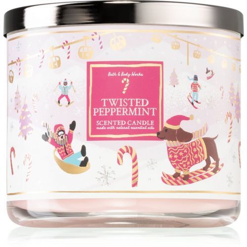 Bath & Body Works Twisted Peppermint vonná svíčka 411 g