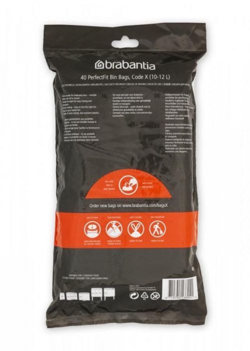 Brabantia PerfectFit pytle-10-12L(X)-40ks v roli - White