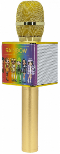 OTL Tehnologies Rainbow High Karaoke microphone with Bluetooth speaker