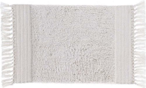 Bílá bavlněná koupelnová předložka Kave Home Nilce, 40 x 60 cm