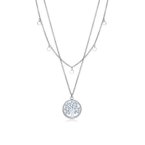 Viceroy Půvabný ocelový náhrdelník Strom života Kiss 1347C01010