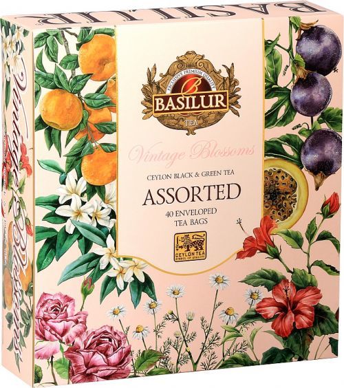 Basilur Vintage Blossoms Assorted přebal 40 x 2 g