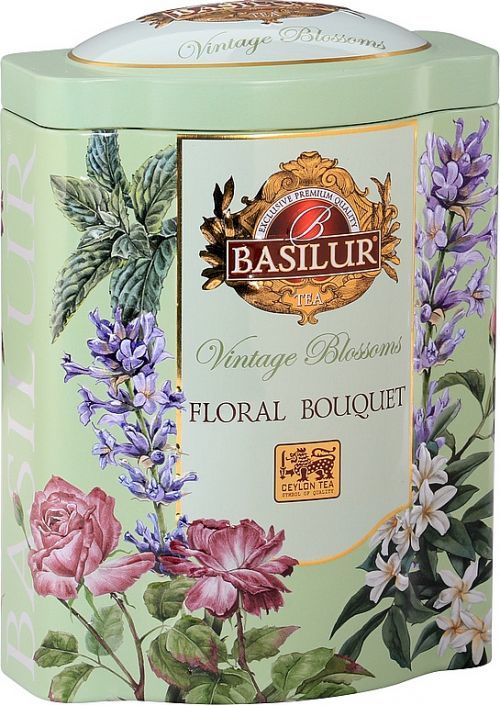 Basilur Vintage Blossoms Floral Bouquet plech 100 g