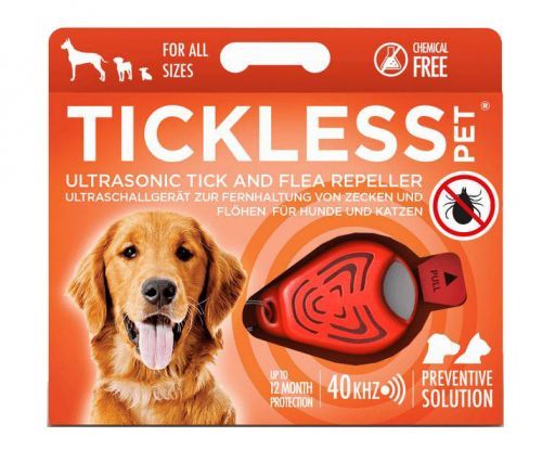 Tickless ultrazvukový odpuzovač klíšťat PET orange