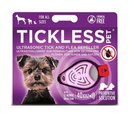 Tickless ultrazvukový odpuzovač klíšťat PET pink