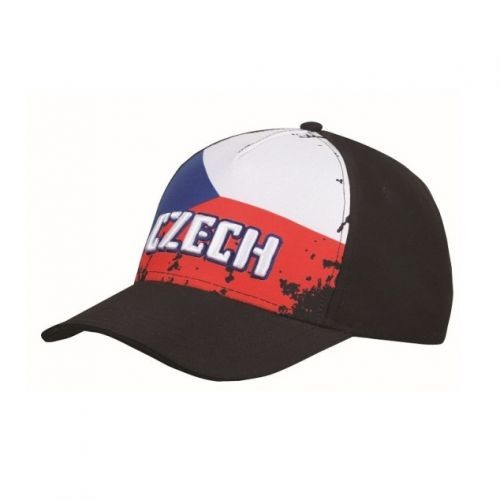 Kšiltovka CoFEE vlajka Česká republika - černá