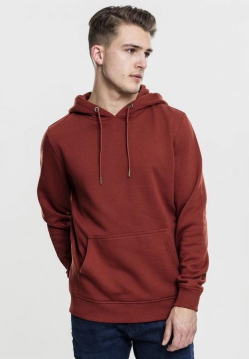 Basic Sweat Hoody - brown S