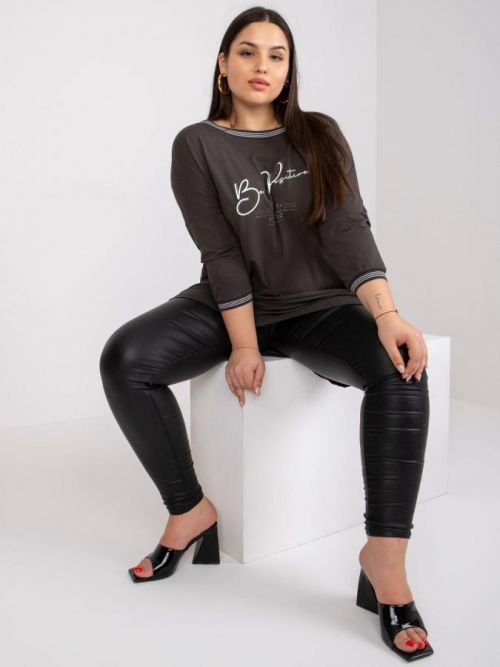 KHAKI TUNIKA BLANCHE S NÁPISEM 