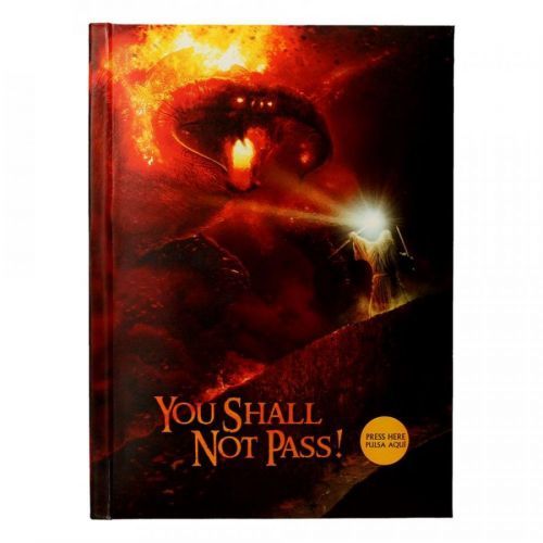 SD Toys | Lord of the Rings - zápisník A5 svítící You Shall Not Pass