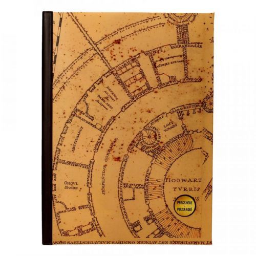 SD Toys | Harry Potter - zápisník A5 svítící Marauders Map