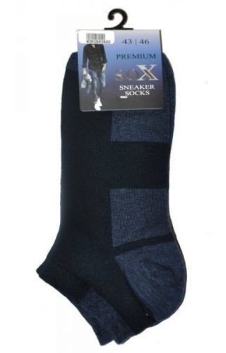 WiK 16416 Premium Sneaker Pánské kotníkové ponožky 43-46 černá