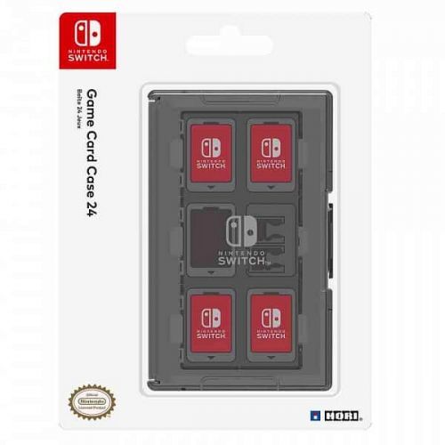 Pouzdro na 24 herních karet pro Nintendo Switch (černé)