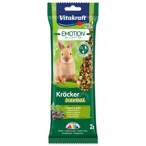 Tyčinky VITAKRAFT Emotion Kracker králík herbal