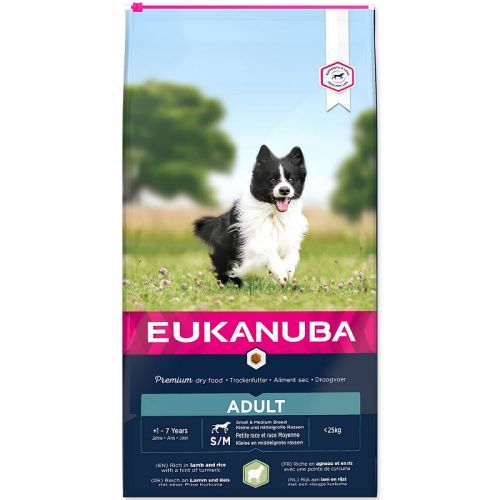 EUKANUBA Adult Small & Medium Breed Lamb & Rice