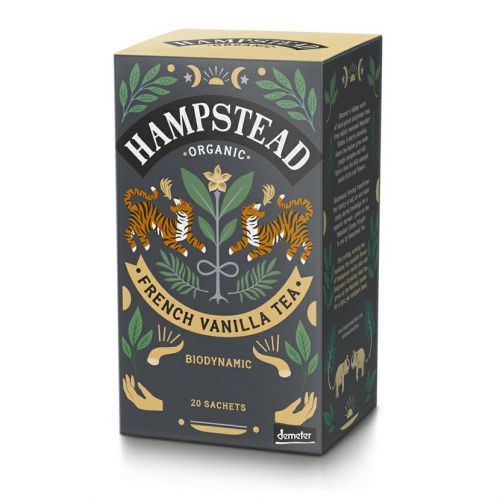 Hampstead Tea London - BIO černý čaj s madagaskarskou vanilkou, 20ks