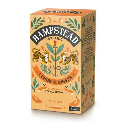 Hampstead Tea London - BIO citrónový čaj se zázvorem 20ks