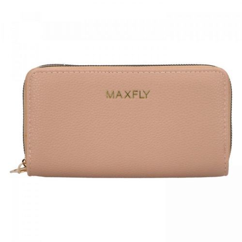 Velká dámská koženková peněženka Luneta, světlé  béžová