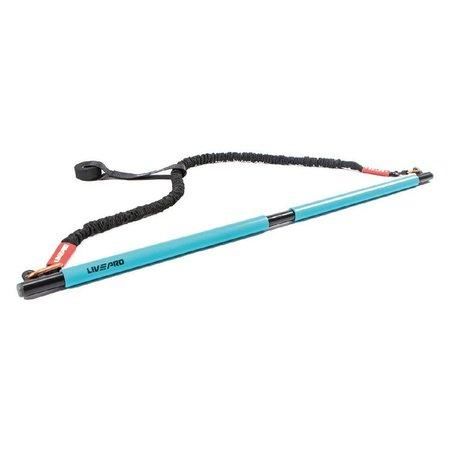 Tréninková tyč s odporovou gumou LivePro modrá