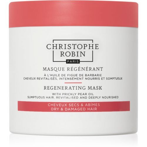 Christophe Robin Regenerating Mask with Prickly Pear Oil regenerační maska pro suché, poškozené a chemicky ošetřené vlasy 250 ml