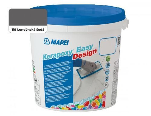 Spárovací hmota Mapei Kerapoxy Easy Design londýnská šedá 3 kg R2T MAPXED3119