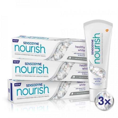 Sensodyne  Nourish Healthy White zubní pasta 3x75ml