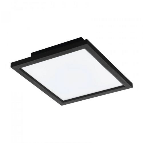 EGLO connect CCT stropní světlo 30x30cm černá, Obývací pokoj / jídelna, hliník, plast, 15.3W, P: 30 cm, L: 30 cm, K: 5cm