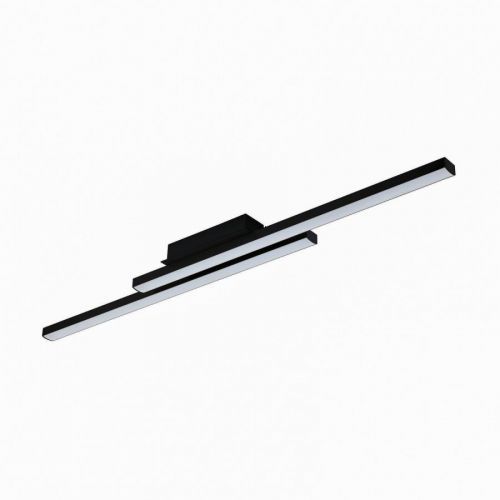EGLO connect Fraioli-Z LED stropní světlo černá, Obývací pokoj / jídelna, hliník, plast, 17W, P: 105.5 cm, L: 12 cm, K: 6.5cm