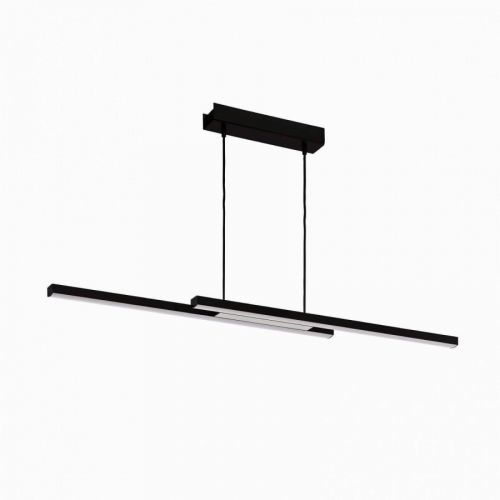 EGLO connect Fraioli-Z LED závěsné světlo černá, Obývací pokoj / jídelna, hliník, plast, 17W, P: 105.5 cm, L: 10 cm