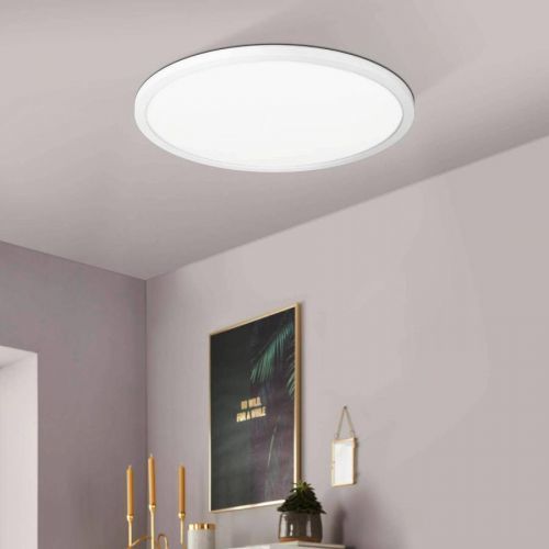 EGLO connect Rovito-Z stropní světlo bílá, Ø 42cm, Obývací pokoj / jídelna, plast, 16.5W, K: 2.5cm