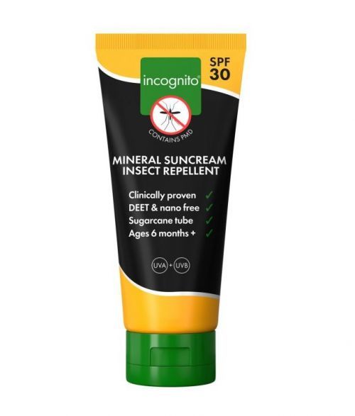 Incognito opalovací minerální krém s repelentním účinkem SPF30 100ml