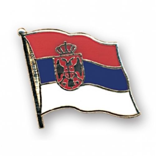 Odznak (pins) 20mm vlajka Srbsko se znakem