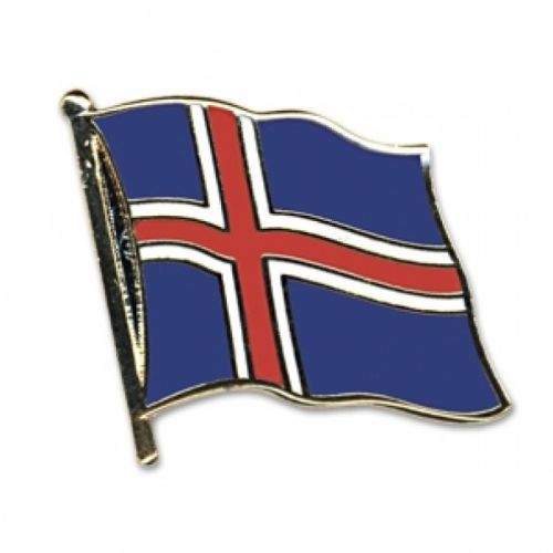 Odznak (pins) 20mm vlajka Island