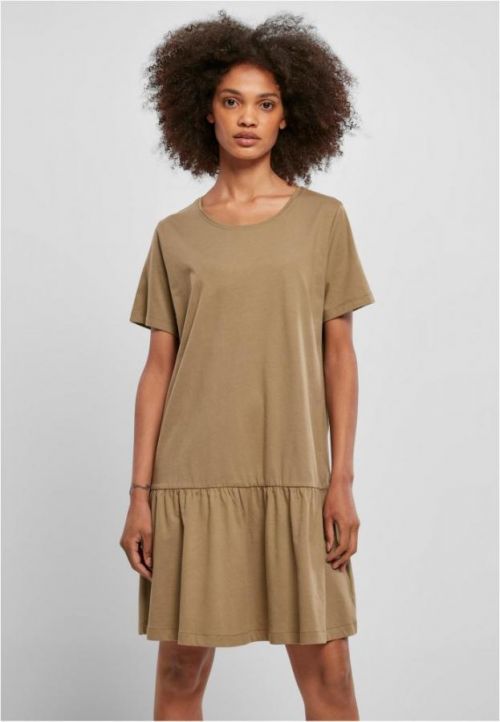 Ladies Valance Tee Dress - khaki 3XL