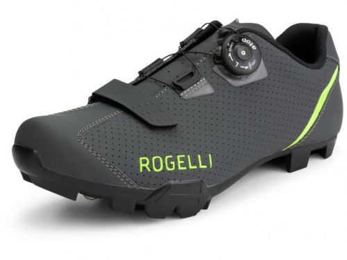 Cyklistické MTB tretry Rogelli R-400x, šedo-reflexní žluté 44