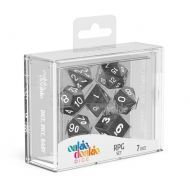 Oakie Doakie Dice Oakie Doakie Dice RPG Set Marble - Black (7)