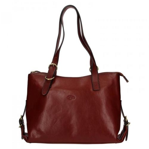 Elegantní dámská kožená kabelka Katana Ligena - hnědá