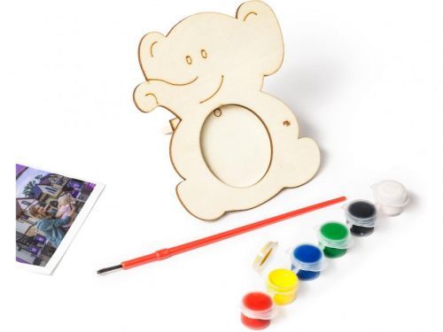 Dřevěný rámeček na fotky Zvířátka: Slon