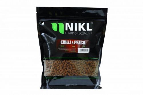 Nikl Pelety Chilli & Peach - 10mm s dírkou 1kg
